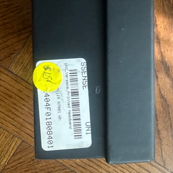 Versace Satin Printed White and Gold Headband - Picture 6 of 10